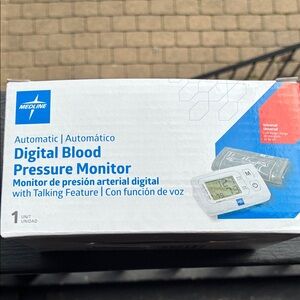 Medline Automatic Digital Blood Pressure Monitor - White/Blue